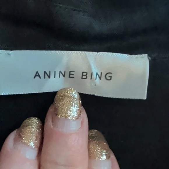 Anine Bing Black Casual Button Down Shirt - Picture 2 of 5